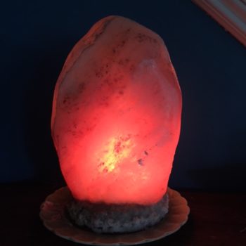 3. Himalayan salt crystal lamp