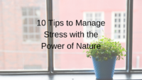 10 Tips to manage stress